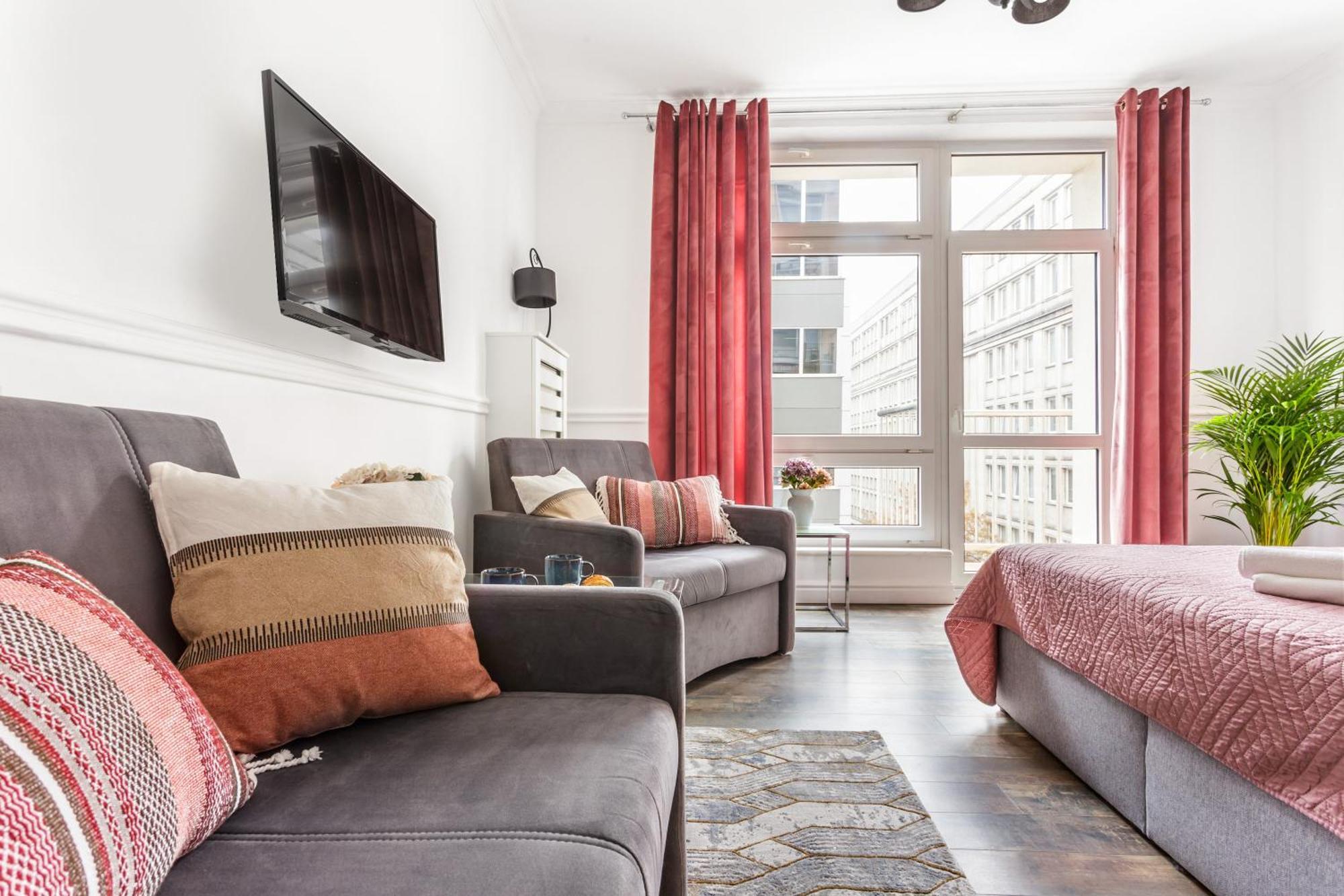 Charming Apartment In The City Center Warschau Exterior foto