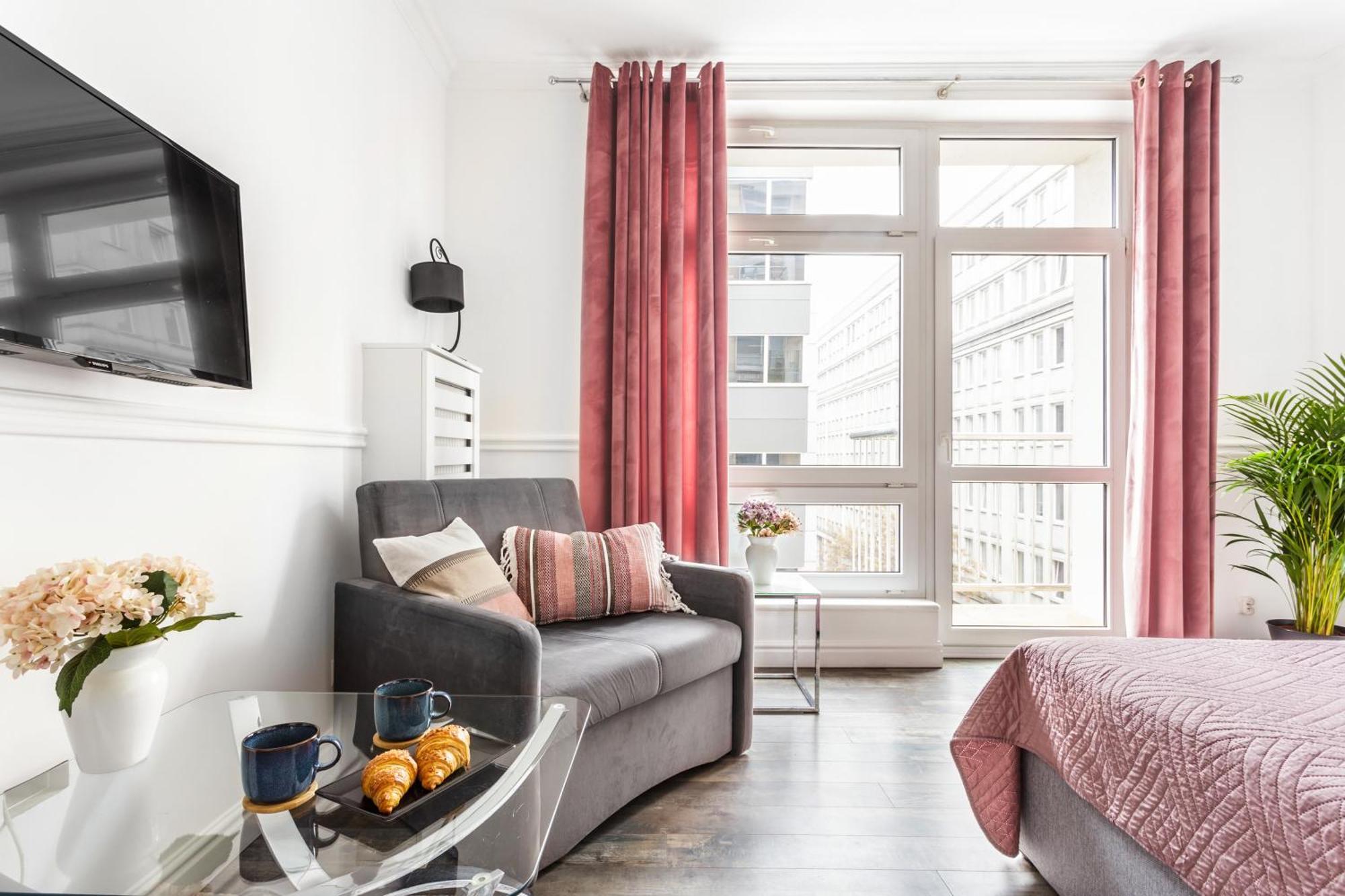 Charming Apartment In The City Center Warschau Exterior foto