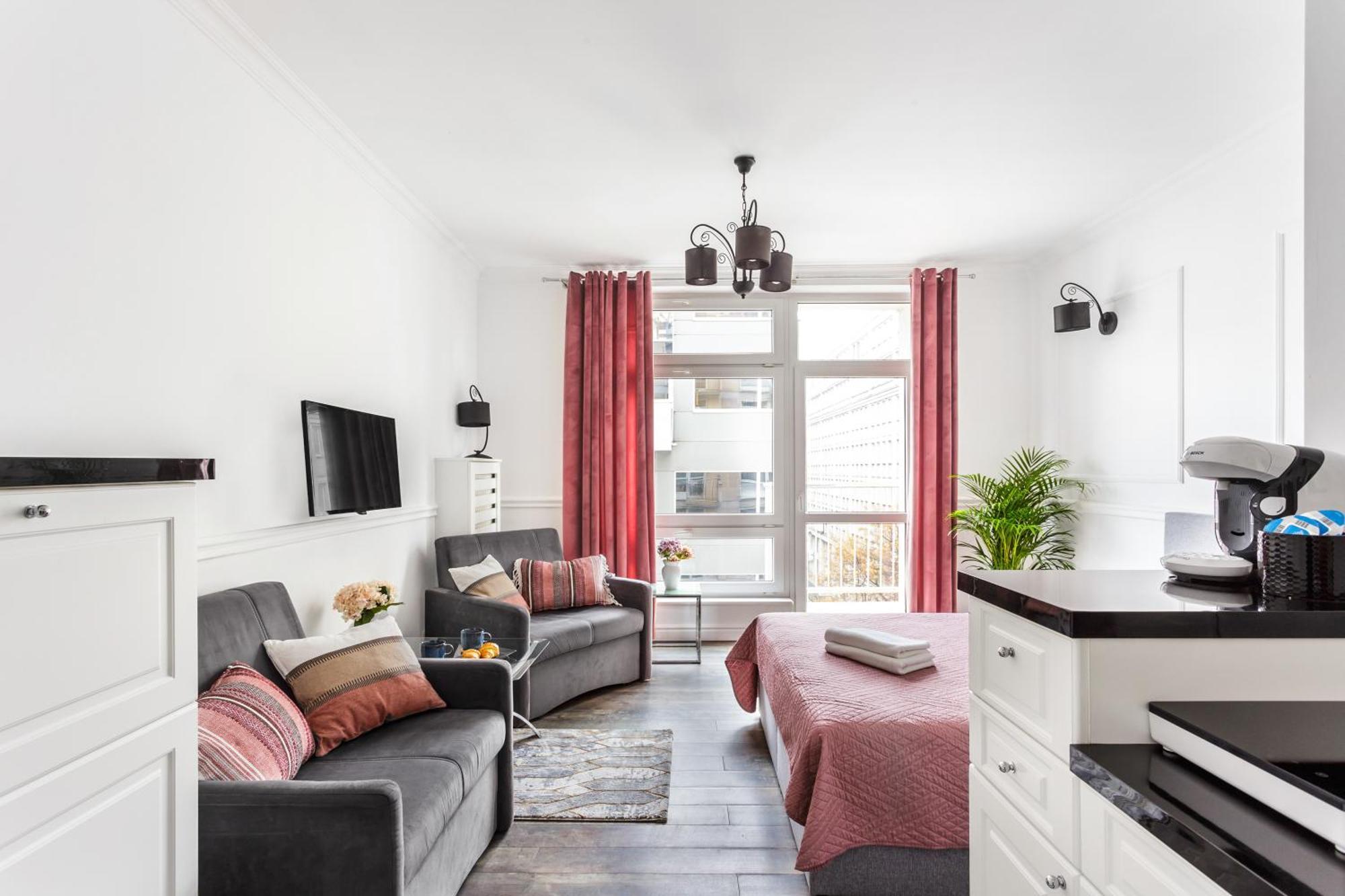 Charming Apartment In The City Center Warschau Exterior foto