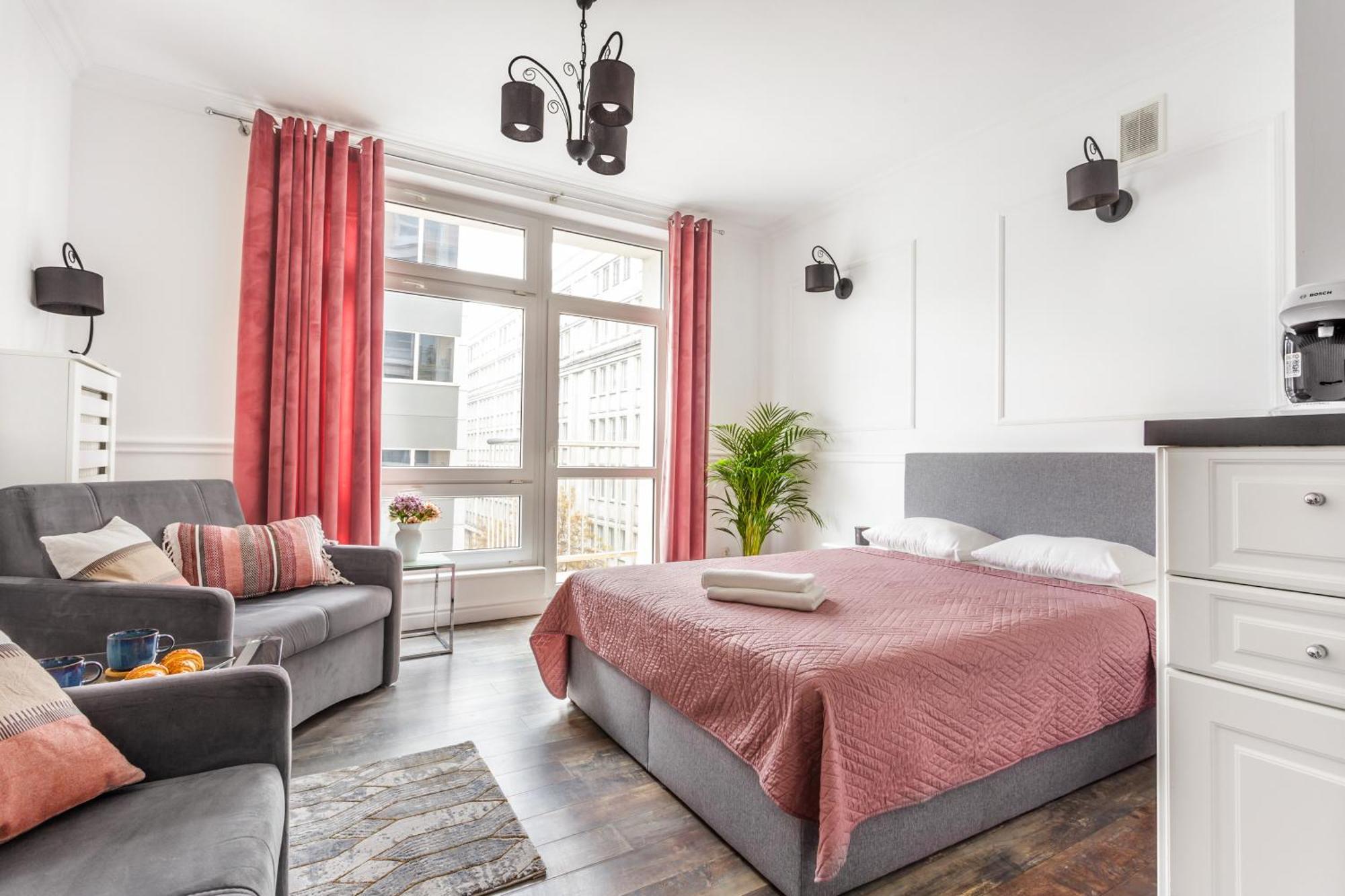 Charming Apartment In The City Center Warschau Exterior foto