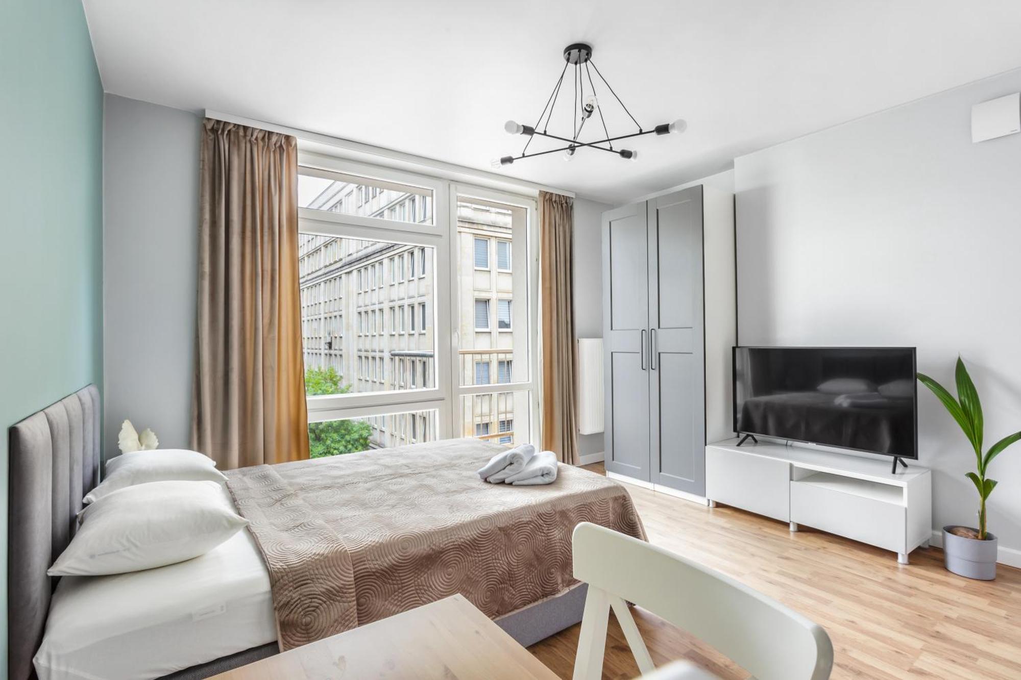Charming Apartment In The City Center Warschau Exterior foto