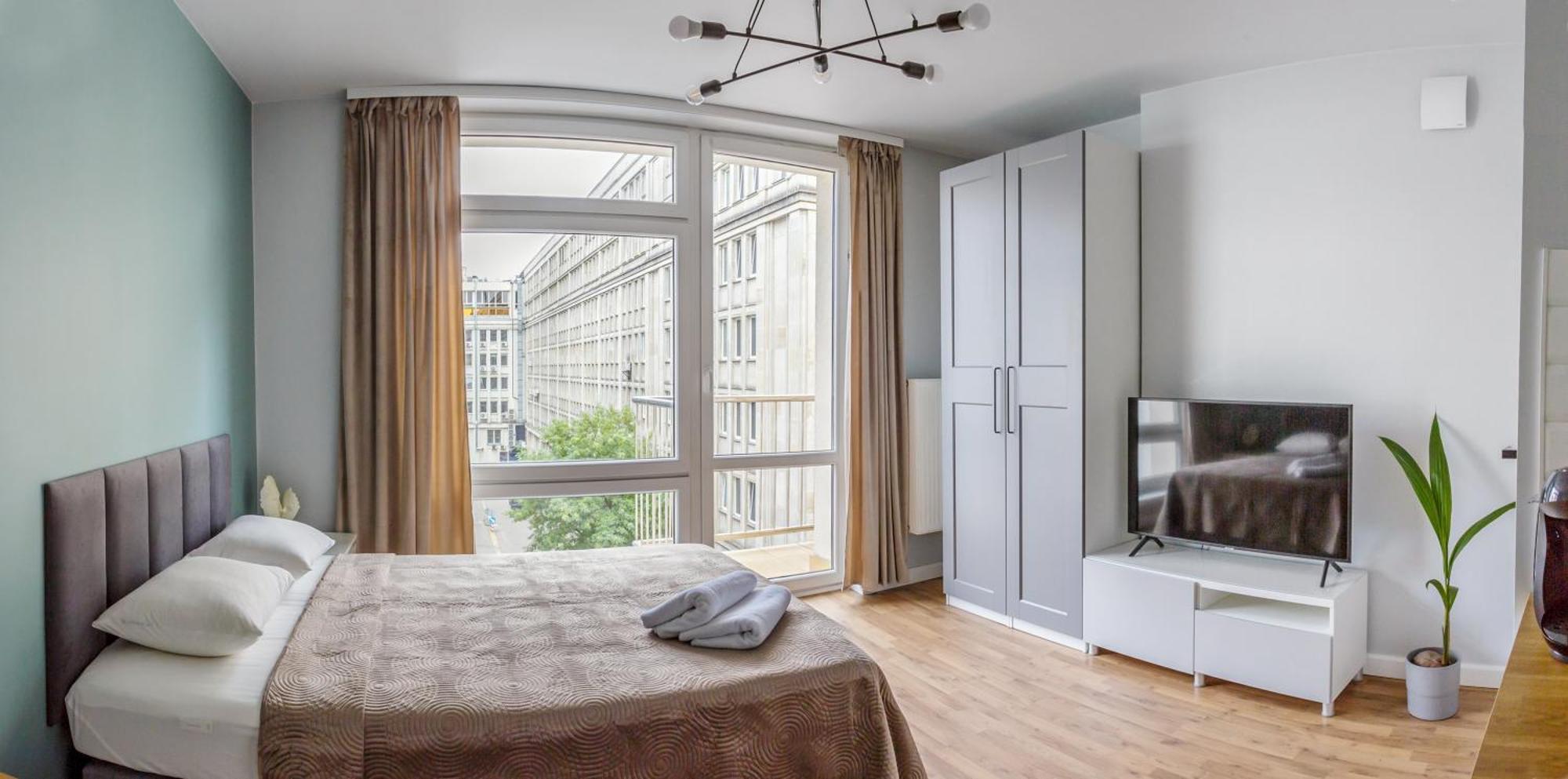 Charming Apartment In The City Center Warschau Exterior foto